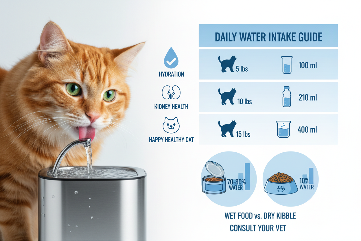 How Much Water Should Cats Drink Daily? Complete Hydration Guide 2026