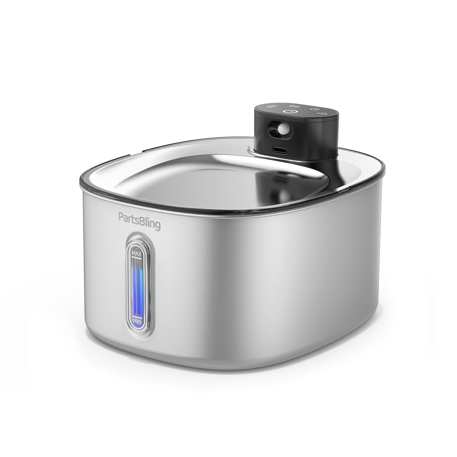 4.2L Cordless Cat Water Fountain - Wireless Stainless Steel Pet Auto Dispenser for Cats & Dogs