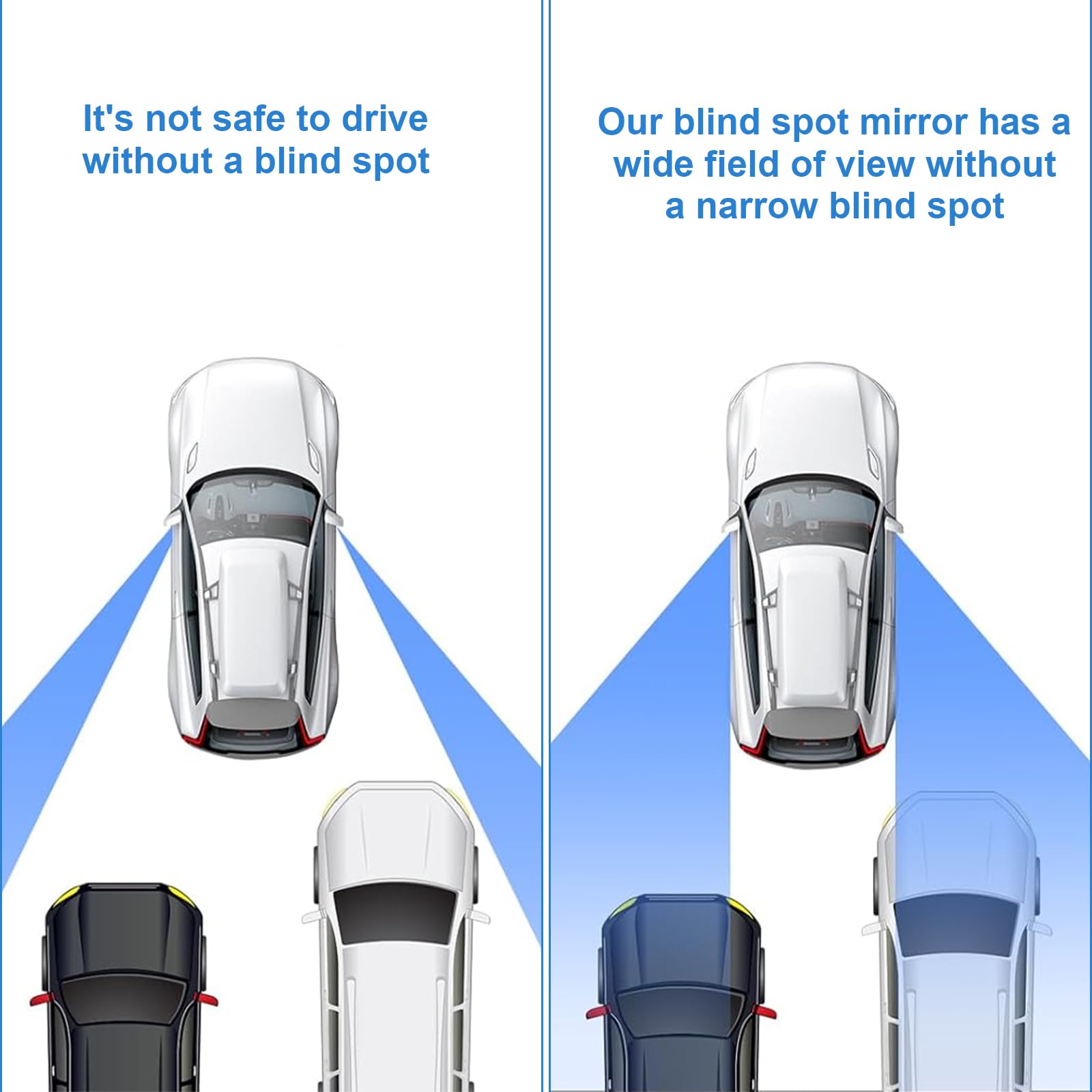 Heart Shaped Blind Spot Mirror Set
