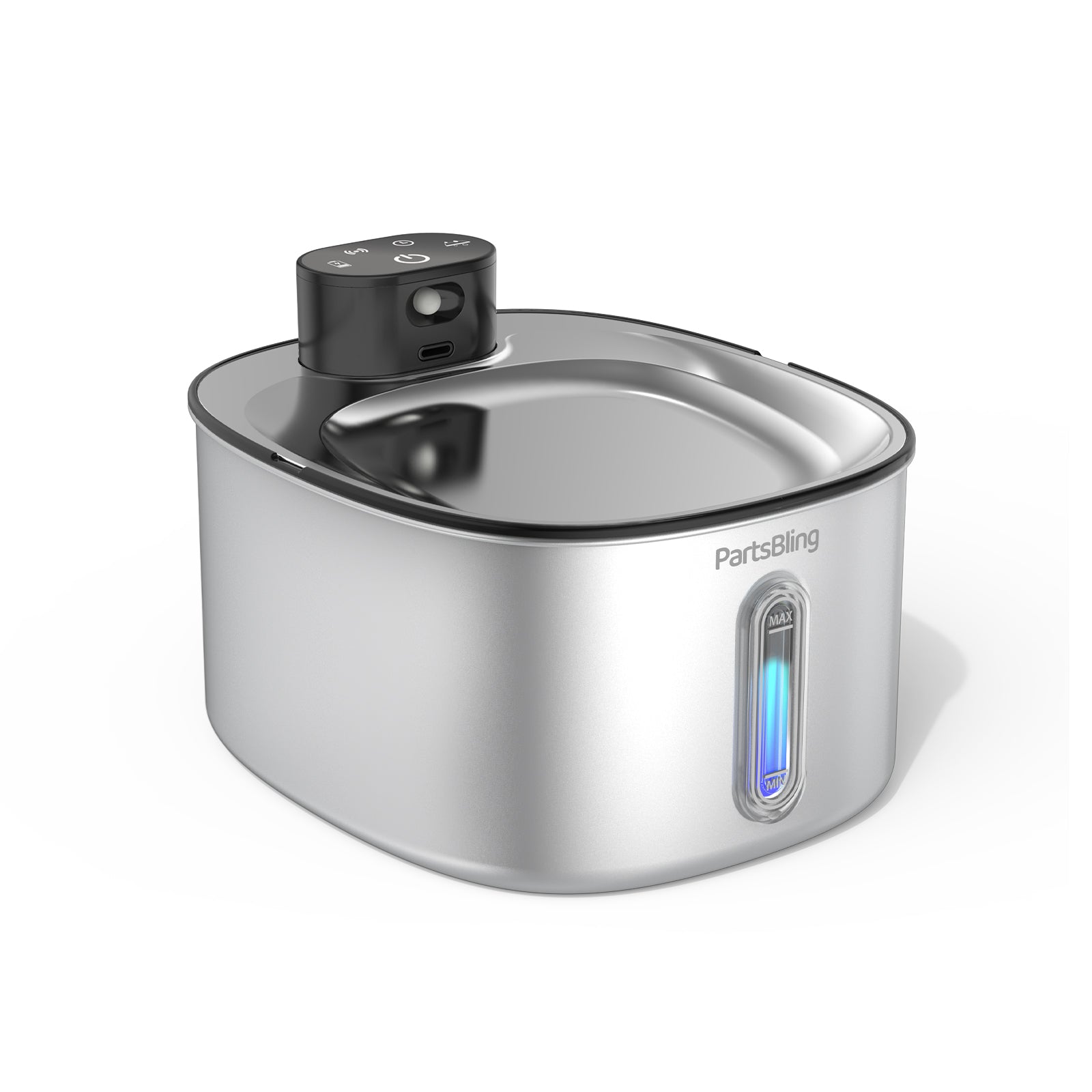 4.2L Cordless Cat Water Fountain - Wireless Stainless Steel Pet Auto Dispenser for Cats & Dogs