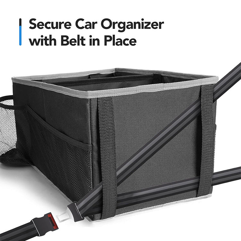 Black Collapsible Car Trunk Organizer