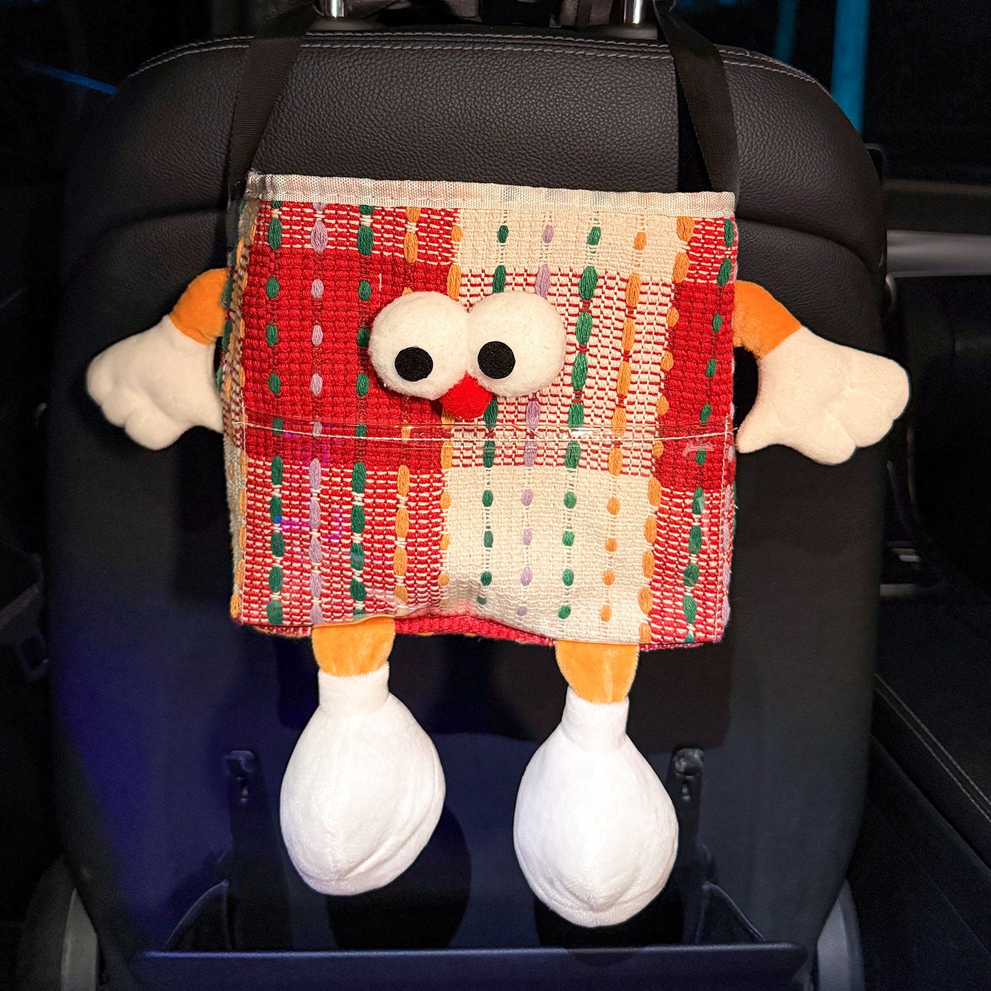 Red Cartoon Car Seat Organizer