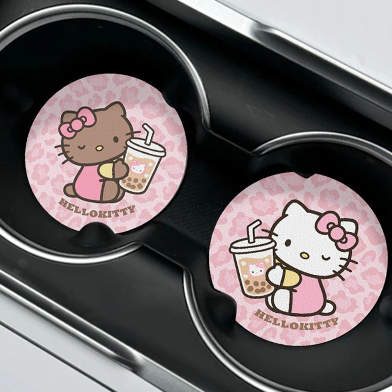 Cute Cat Car Cup Holder Coasters