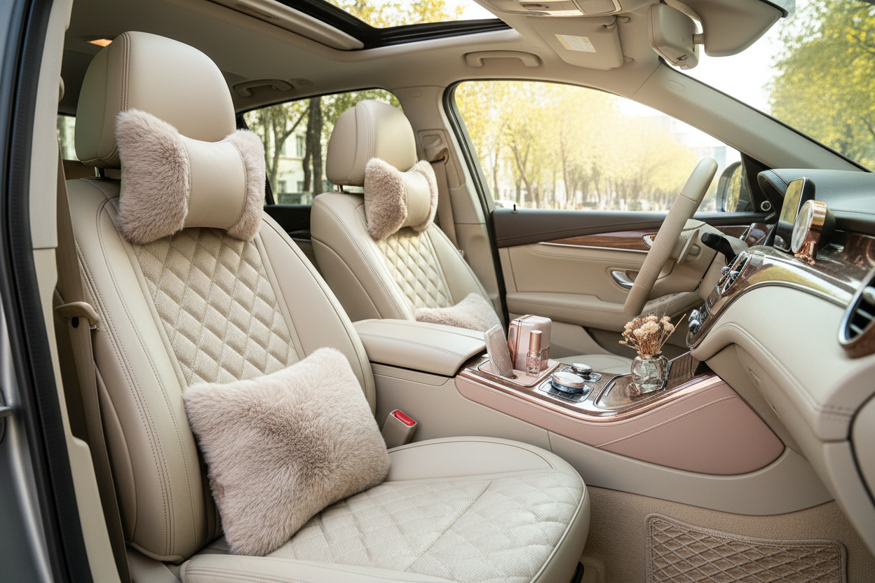 Premium car interior accessories for women drivers