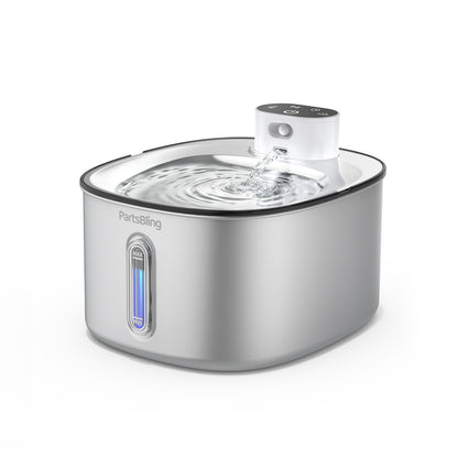 4.2L Cordless Cat Water Fountain - Wireless Stainless Steel Pet Auto Dispenser for Cats & Dogs