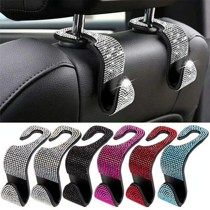 Car Seat Back Hook with Rhinestones