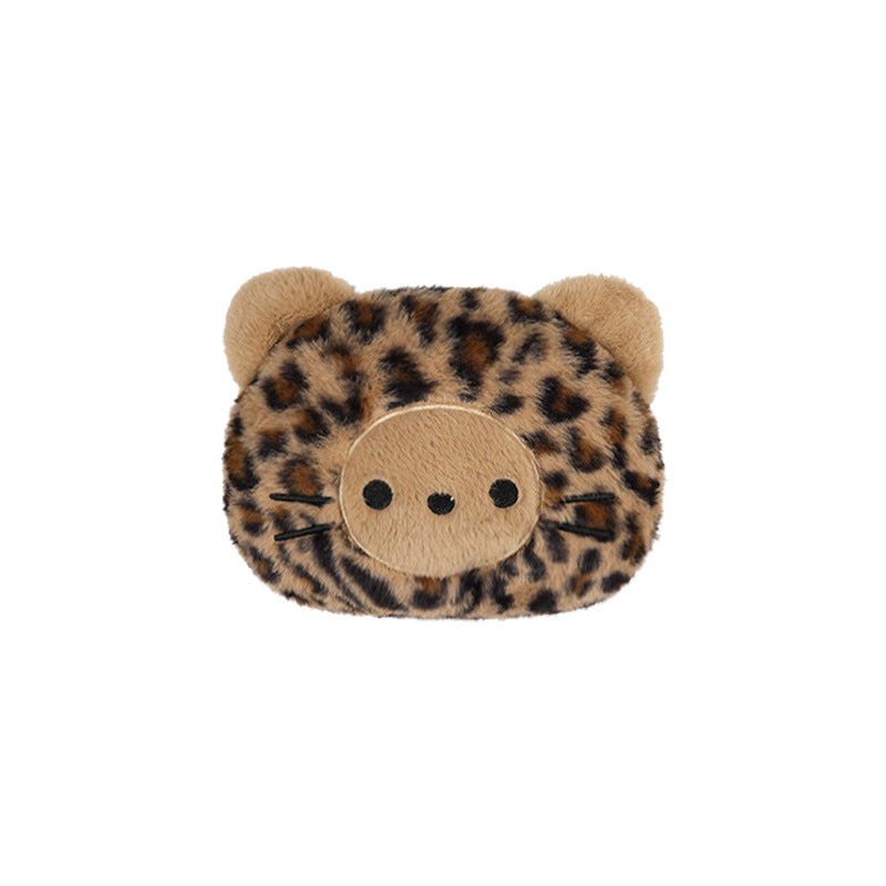 Leopard Car Headrest Pillow