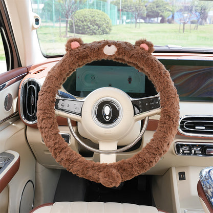 Plush Bear Steering Wheel Cover