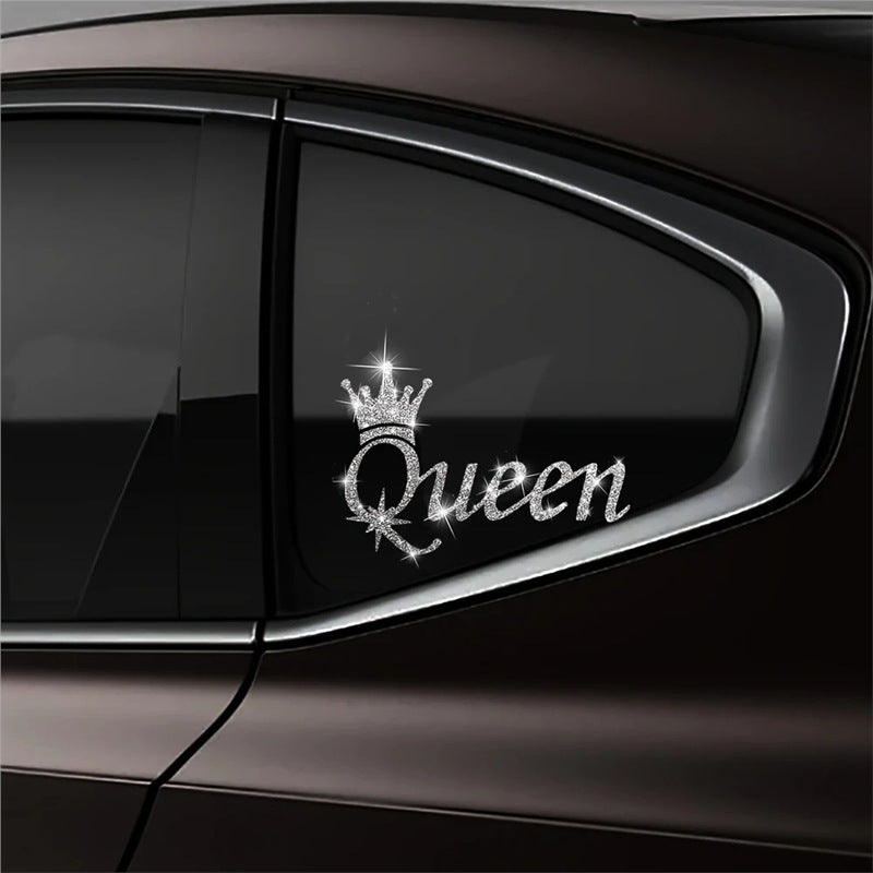 Queen Crown Crystal Car Sticker