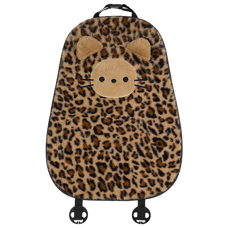 Leopard Car Seat Back Cushion