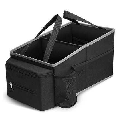 Black Collapsible Car Trunk Organizer