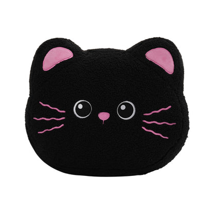 Plush Cat Car Lumbar Support Cushion