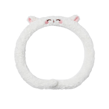 Plush Cat Steering Wheel Cover