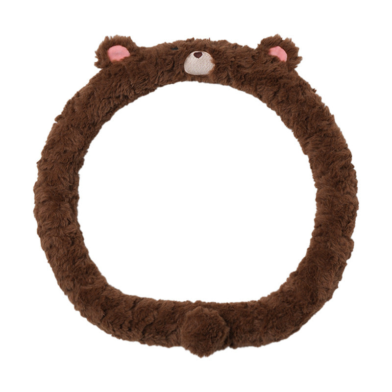 Plush Bear Steering Wheel Cover
