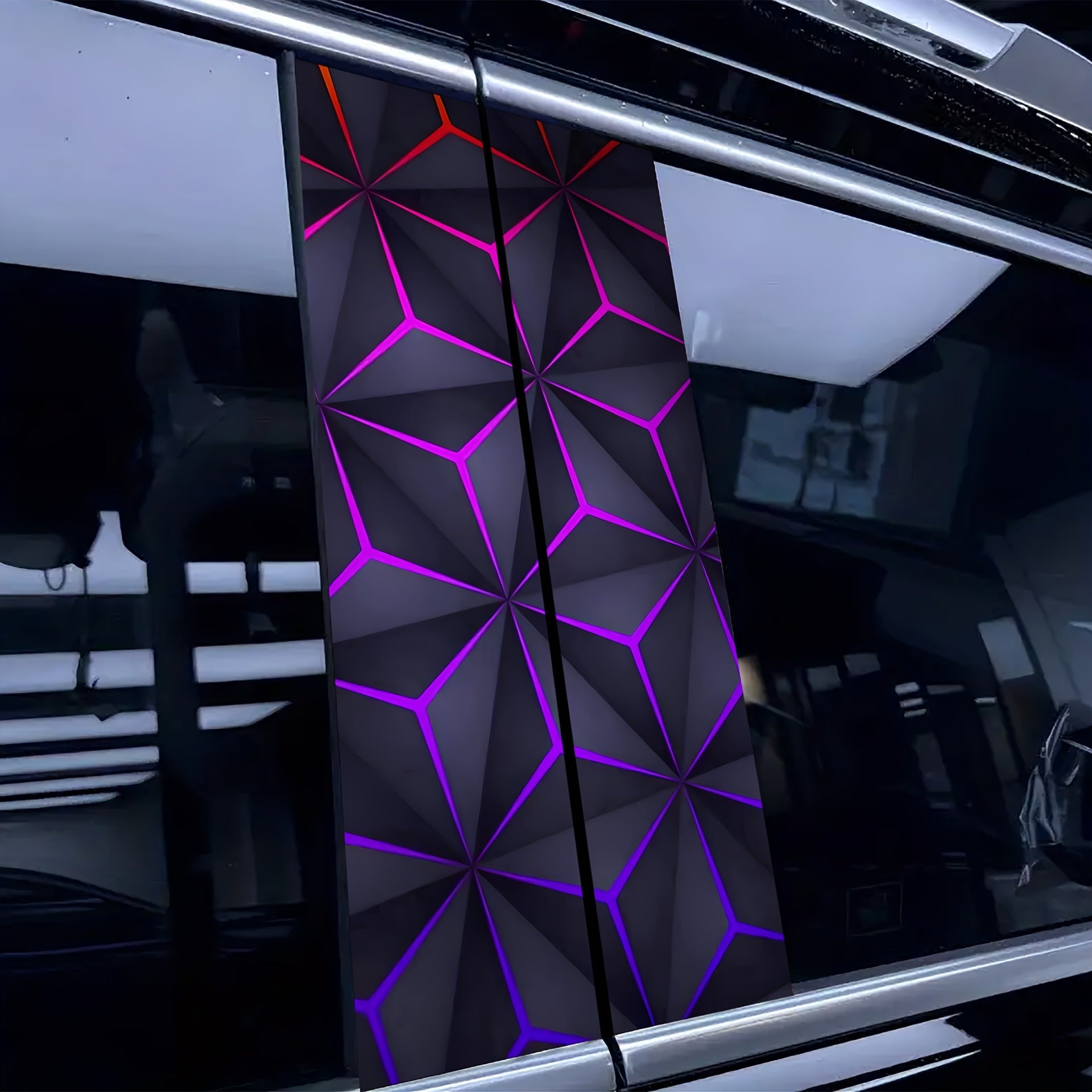 Geometric Block Car Sticker