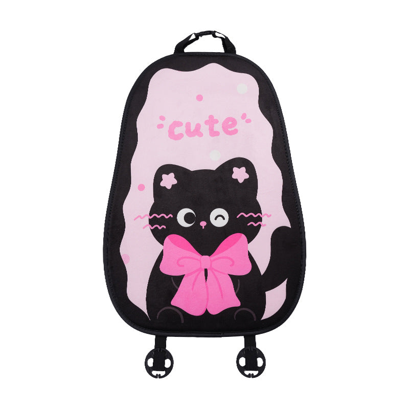 Plush Cat Car Seat Back Cushion