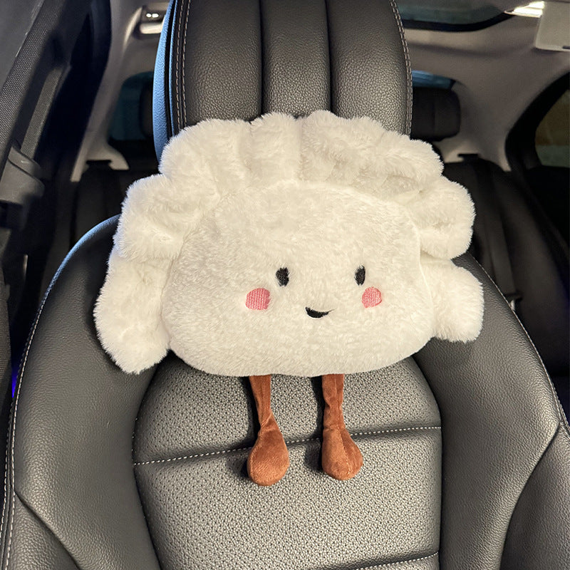 Dumpling Car Headrest Pillow