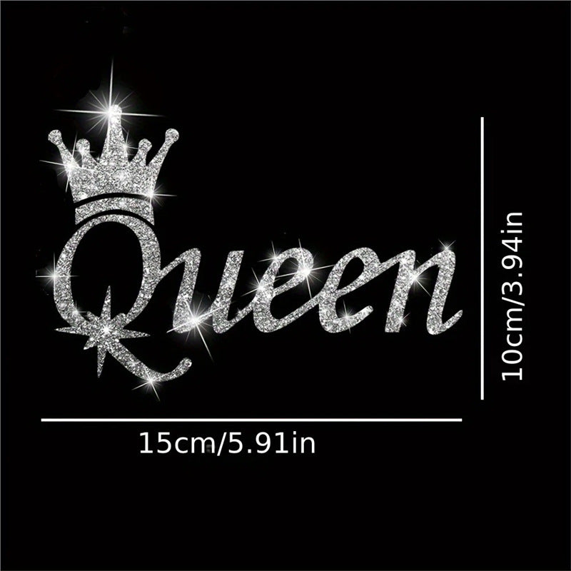 Queen Crown Crystal Car Sticker