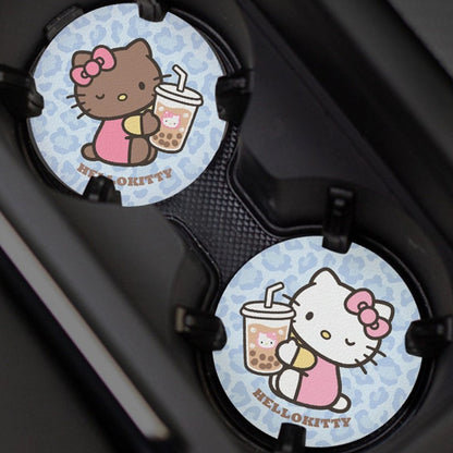 Cute Cat Car Cup Holder Coasters